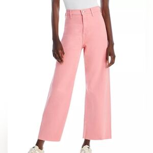 Pistola Penny High Rise Wide Leg Crop in Flamingo Size 29